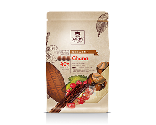 Ghana Pure Milk Chocolate Drops 40.5% - Barry Callebaut 2.5 Kg