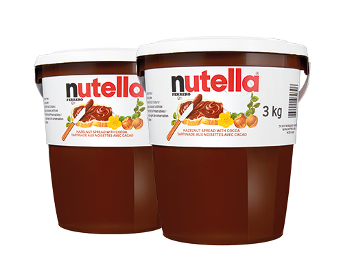 Nutella Pail 2 X 3 Kg - CGM Foods