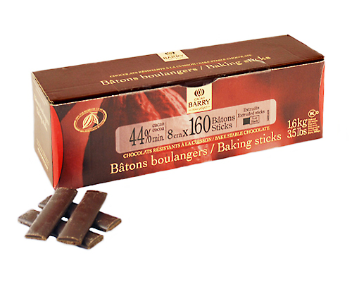 Semi-Sweet Chocolate Sticks 40% 8 Cm - Cacao Barry 1.6 Kg