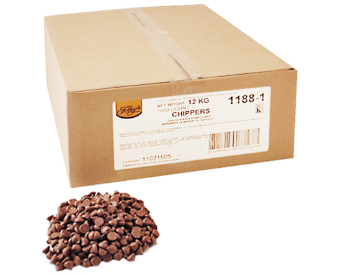 Chocolate Flavored Chips 1000Ct (1188-1) 12 Kg
