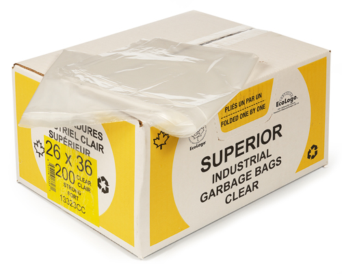 Clear Garbage Bag 26''X36'' 200Un