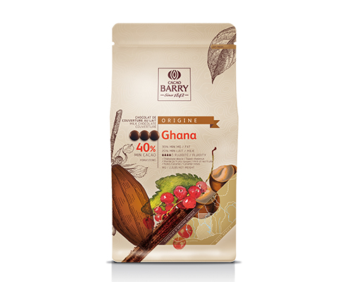 Ghana Milk Chocolate Covered Pistoles 40.5% Cocoa 1 Kg