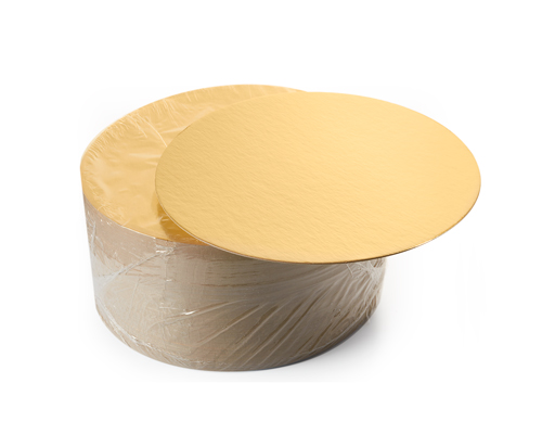 Gold 60 Pts 9'' Round Cake Board /100