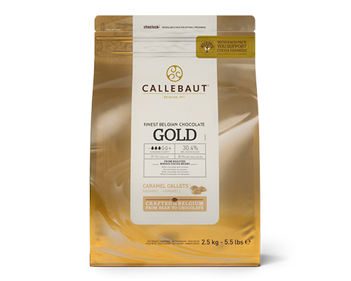 Gold Caramel Chocolate Callebaut 4X2.5Kg