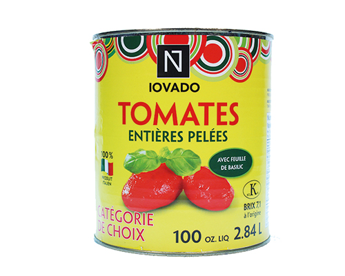 Iovado   Italien Peeled Tomatoes 6X2.84L