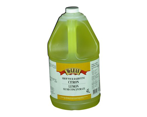Mclean Slush Syrop Lemon Flavor 2 X 4 Litres