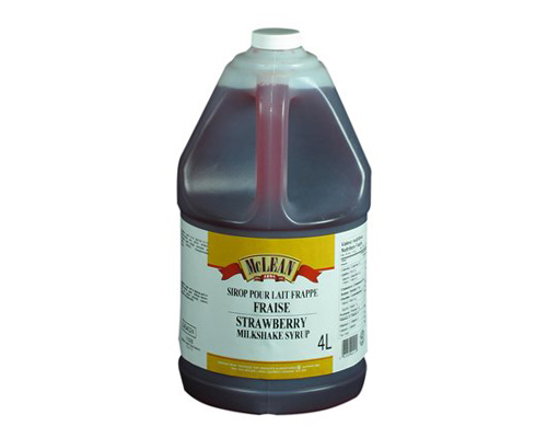 Mclean Strawberry Milkshake Syrup 2 X 4L