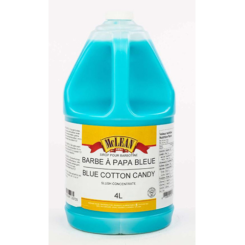 Mclean Syrup For Barbotine Cotton Candy Blue 2 X 4 Liters