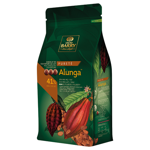 Milk Chocolate 41% Alunga  Pist. 1 Kg