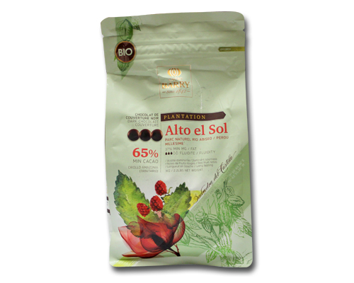 Peru (Alto El Sol) Dark Chocolate Pistoles  65% 1 Kg