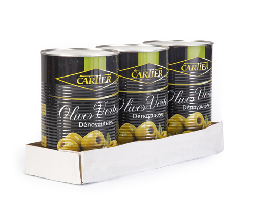 Pitted Green Olives 3X9 Lb