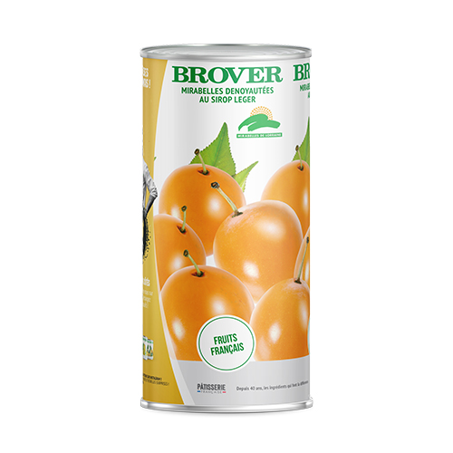 Pitted Mirabelle Plums In Light Syrup 1700 Ml Brover