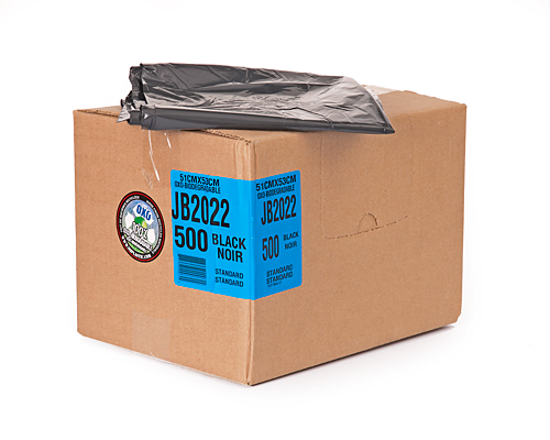 Regular Black Garbage Bag 20''X22'' 500Un