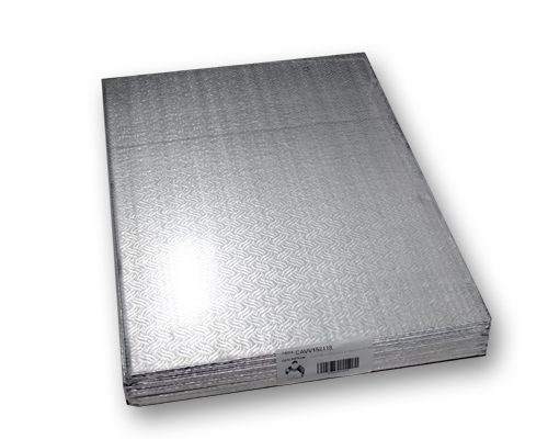 Silver Cake Board 1/8 15X21 Rectangular Pqt 12