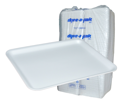 White Mousse Foam Tray 12X16 Box 100